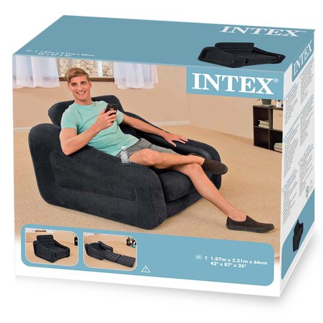 Fauteuil gonflable, convertible matelas Intex, chauffeuse gonflable